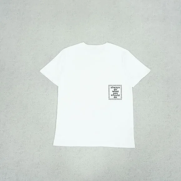 Always White Graphic Short Sleeve T Shirt